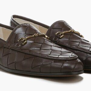 Sam Edelman Loraine Woven Loafers, Size 8, Chocolate Brown